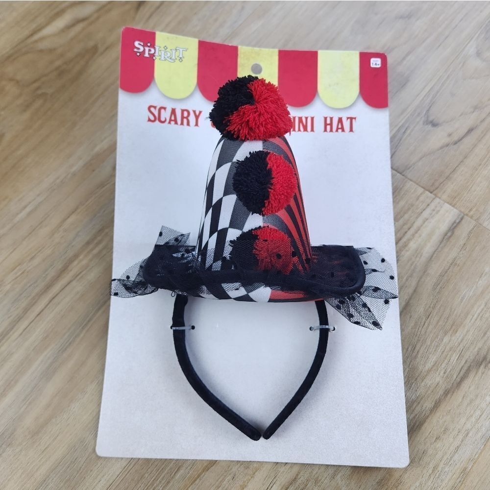 🔹️NWT Scary Clown Mini Hat Headband - Picture 4 of 8